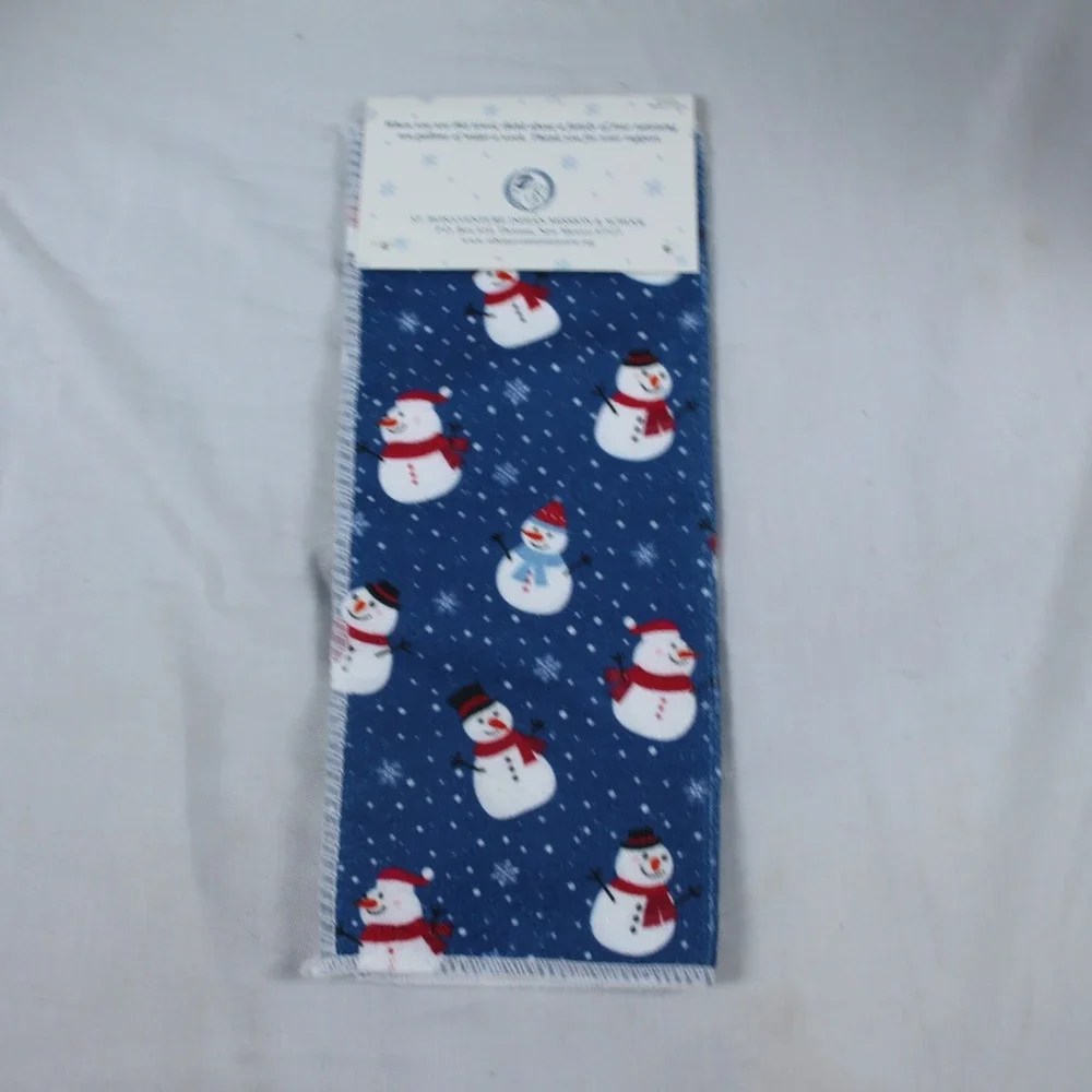 Christmas Snowman Dishcloth Microfiber Reusable Kitchen Towel Holiday‎ Decor